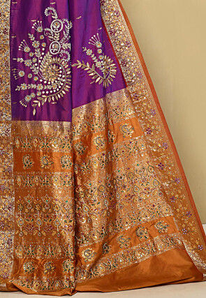 Pure Silk Kanchipuram Saree in Purple