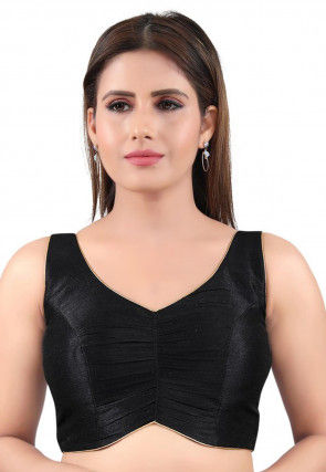 Shining black blouse clearance