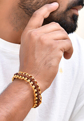 Rudraksh Beaded Men Bracelet