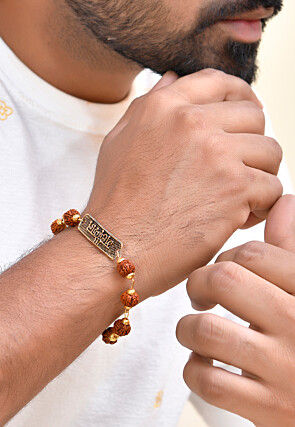 Rudraksh Beaded Men Bracelet