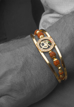 Rudraksh Beaded Men Kada