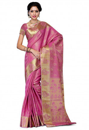 Kanchipuram Saree in Pink