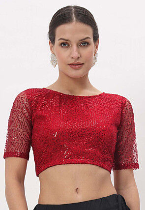 Net - Readymade Saree Blouse Designs Online: Buy Fancy Blouses at Utsav  Fashion