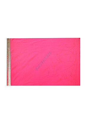 Patch Border Georgette Saree in Black 