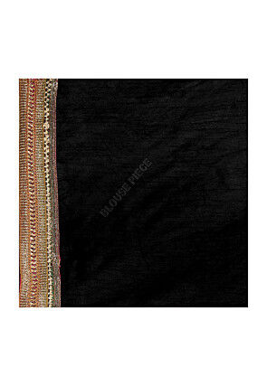 Half N Half Georgette Saree in Maroon and Black