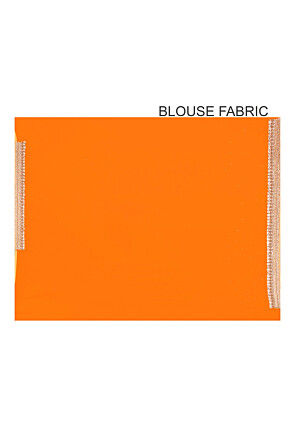 Embroidered Georgette Saree in Mustard