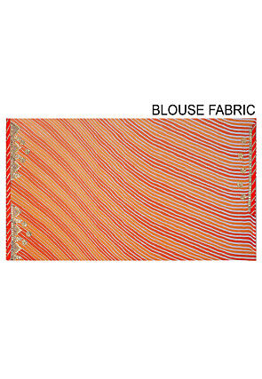  Lehariya Georgette Saree in Orange 