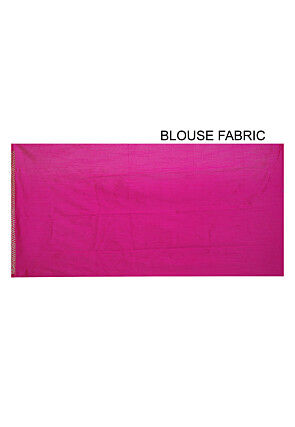 Bandhej Pure Chinon Crepe Saree in Shaded Beige and Fuchsia