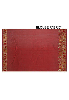 Banarasi Silk Saree in Peach