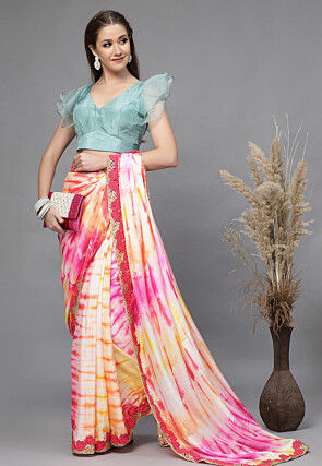 Solid Color Art Silk Blouse in Teal Blue