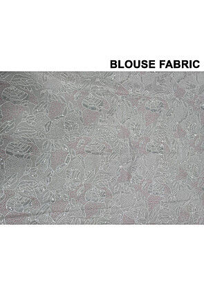 Solid Color Art Silk Scalloped Saree in Beige