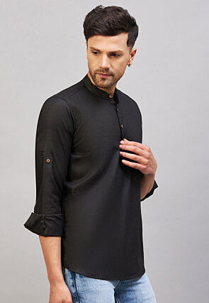 Black Kurta - Indian Wear for Men - Buy Latest Designer Men wear ...