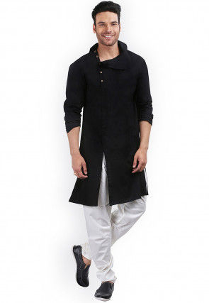 Page 3 Men S Black Kurta Pajama Buy Latest Men S Ethnic Wear