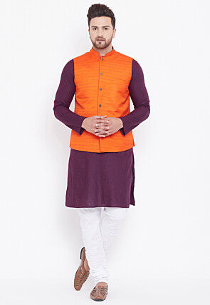 Orange kurta black pajama 2025