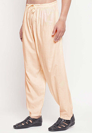 Solid Color Cotton Pajama in Cream