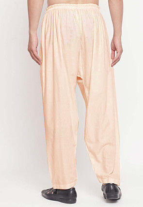 Solid Color Cotton Pajama in Cream