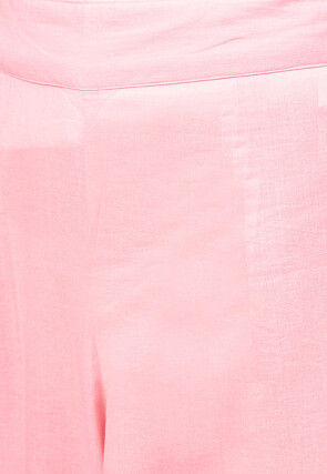 Solid Color Cotton Pant in Light Pink