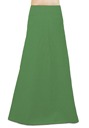 Solid Color Cotton Petticoat in Sea Green