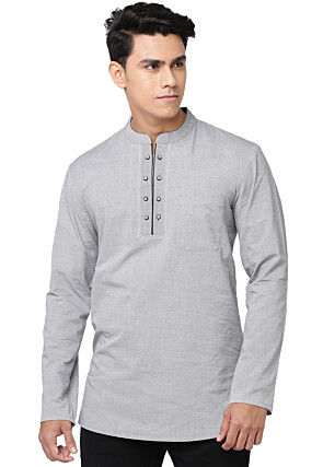 Buy Latest Indian Grey Kurta for Men Online | Utsav Fashion
