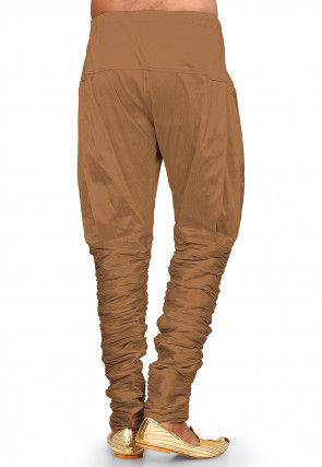 Solid Color Dupion Silk Breaches in Beige