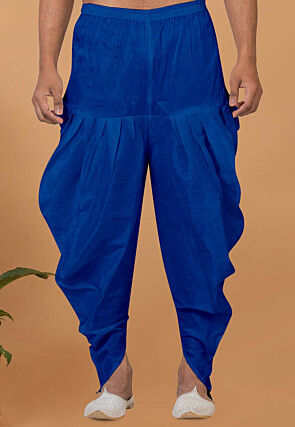 Men's Patiala Salwar Pants Dupion Silk Fashion Dhoti Salwar