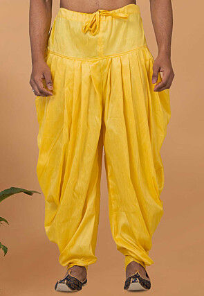 Sun Yellow Dhoti Suit With Layered Peplum Top Having Colorful Resham  Flowers And Overlapping Neckline Online - Kalki Fashion | Fashion, Peplum  top, Dhoti