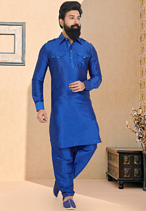 Blue colour pathani 2025 suit