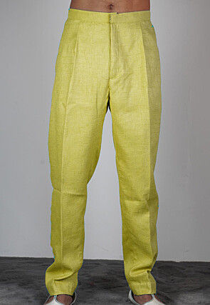 Solid Color Dupion Silk Pajama in Light Green