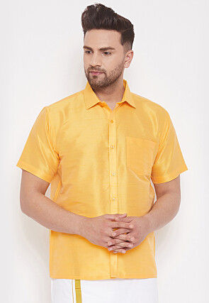 Yellow - Shirts - Indian Wear for Men - Buy Latest Designer Men
