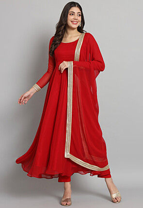 Plain salwar suit design on sale