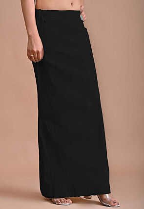 Solid Color Lycra Cotton Shape Wear in Black