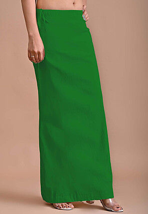 Solid Color Lycra Cotton Shape Wear in Green