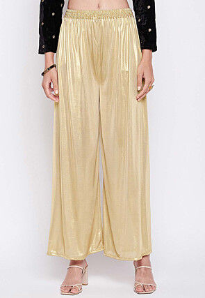 Palazzos & Salwars  Absolutely New Gold Colour Shimmery Leggings