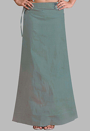 Blue - Lycra - Indian Petticoats: Buy Saree Petticoats Online from