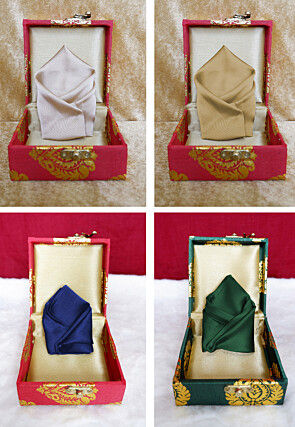 Solid Color Pocket Square Combo in Multicolor