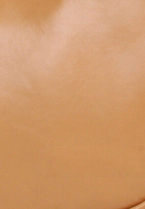 Solid Color PU Hand Bag in Light Brown