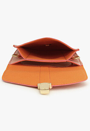 Solid Color PU Mobile Pouch in Pink