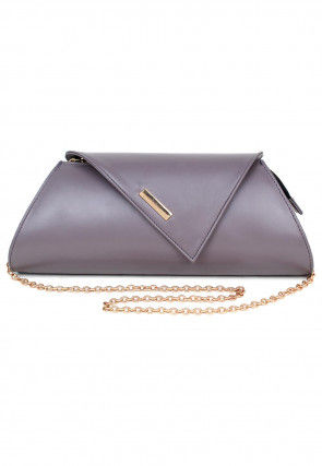 Solid Color PU Sling Bag in Purple