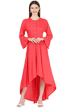 Asymmetrical indo western dress store