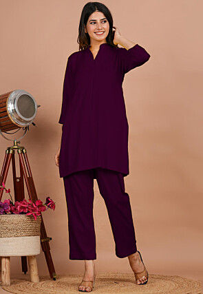 Buy online Purple Colour Cotton Kurti from Kurta Kurtis for Women by  Havaldar for ₹699 at 13% off | 2024 Limeroad.com
