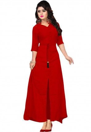 Page 16 Rayon Indo Western Women Rayon Kurtis Tops Bottom Dress Online