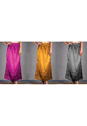 Satin - Indian Petticoats: Buy Saree Petticoats Online from Largest Color  Range