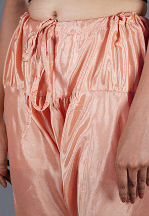 Solid Color Shantoon Churidar in Peach