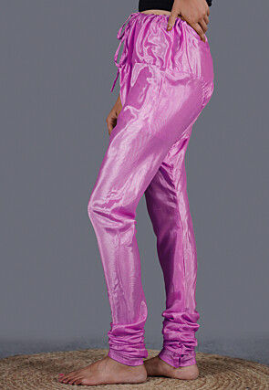 Solid Color Shantoon Churidar in Pink