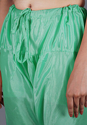 Solid Color Shantoon Churidar in Sea Green