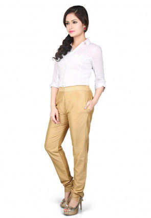 Solid Color Shantoon Pant in Beige
