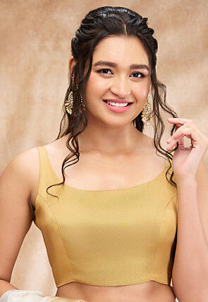 Solid Color Tissue Blouse in Beige