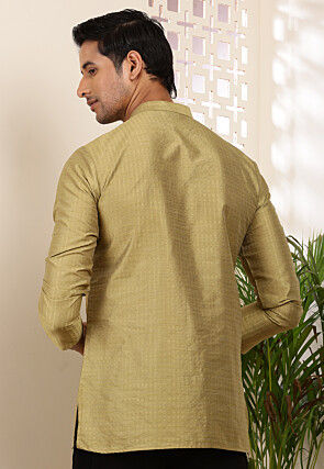 Solid Color Viscose Rayon Kurta in Dusty Green