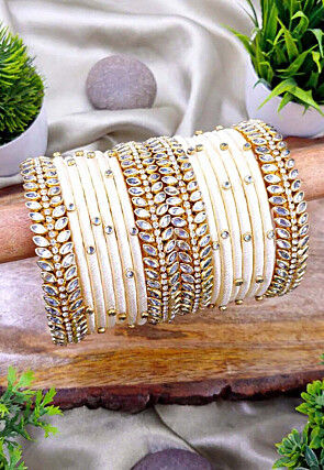 Kundan Studded Bangle Set