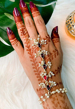 Stone Studded Adjustable Haath Phool